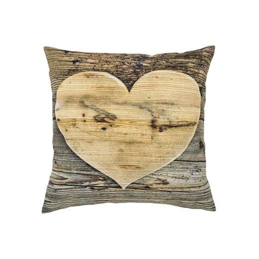 Mars &amp; More Poduszka &quot;Heart&quot; w kolorze jasnobrązowym - 50 x 50 cm ze sklepu Limango Polska w kategorii Poduszki dekoracyjne - zdjęcie 185502523