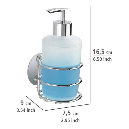 Wenko Dozownik mydła w kolorze biało-srebrnym - 285 ml Wenko onesize wyprzedaż Limango Polska