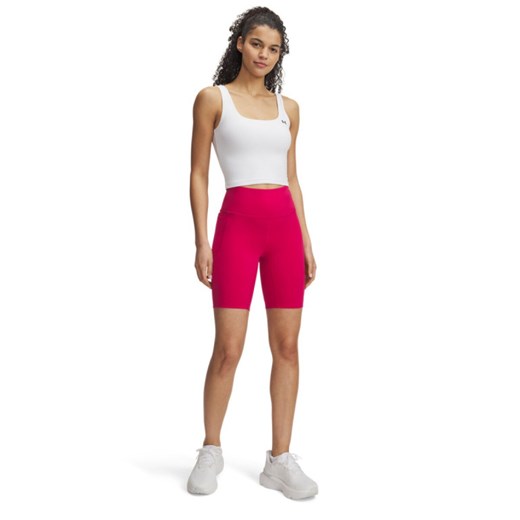 Damskie kolarki treningowe Under Armour Motion Bike Short Emea - różowe ze sklepu Sportstylestory.com w kategorii Szorty - zdjęcie 185504260