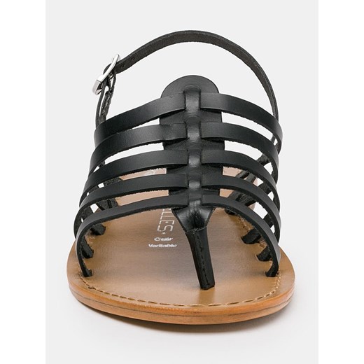 Les BAGATELLES Skórzane sandały &quot;Olleros&quot; w kolorze czarnym Les Bagatelles 38 okazyjna cena Limango Polska