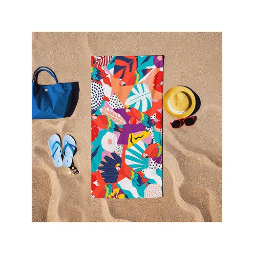 Colourful Cotton Ręcznik plażowy &quot;Baskili&quot; w kolorze miętowo-czerwonym ze sklepu Limango Polska w kategorii Ręczniki - zdjęcie 185504904