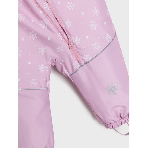 Sinsay - Kombinezon na zamek z odblaskowymi elementami - różowy Sinsay 68/74 Sinsay