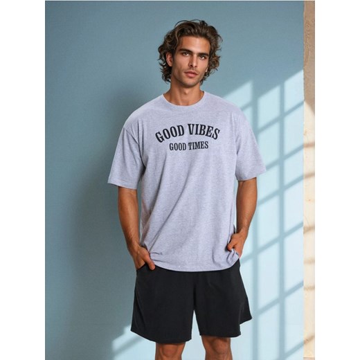 Sinsay - Piżama dwuczęściowa oversize - wielobarwny ze sklepu Sinsay w kategorii Piżamy męskie - zdjęcie 185506581