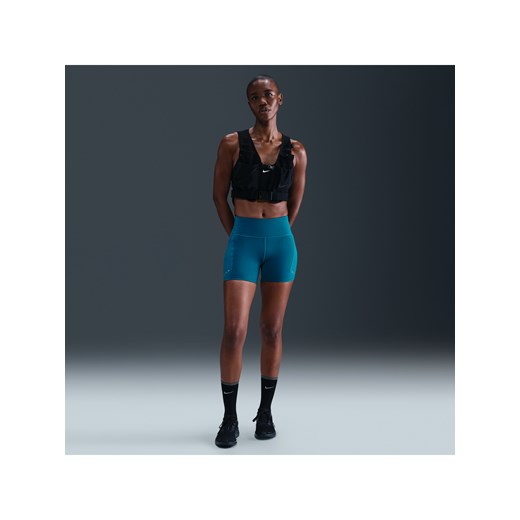 Damskie przylegające spodenki do biegania z wysokim stanem i kieszeniami 10 cm Nike Swift - Niebieski ze sklepu Nike poland w kategorii Szorty - zdjęcie 185507001