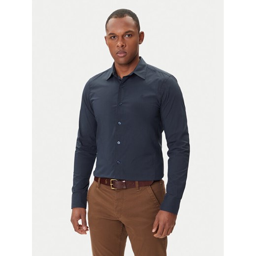 G-Star Raw Koszula Uniform D25176-D321 Granatowy Slim Fit ze sklepu MODIVO w kategorii Koszule męskie - zdjęcie 185507503