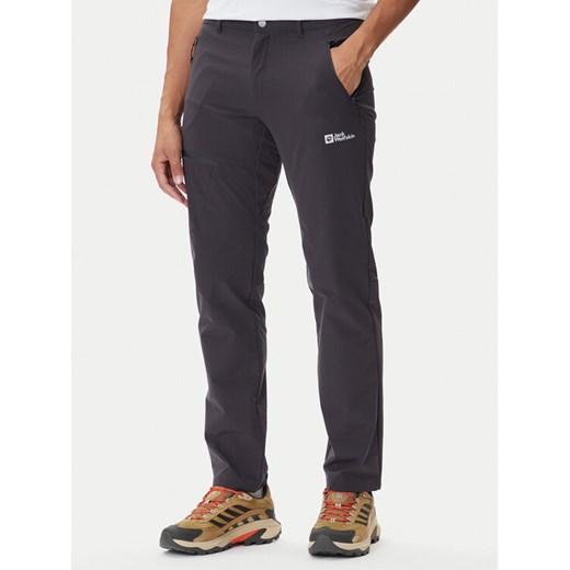 Jack Wolfskin Spodnie outdoor Pico A63904 Szary Regular Fit ze sklepu MODIVO w kategorii Spodnie męskie - zdjęcie 185507540