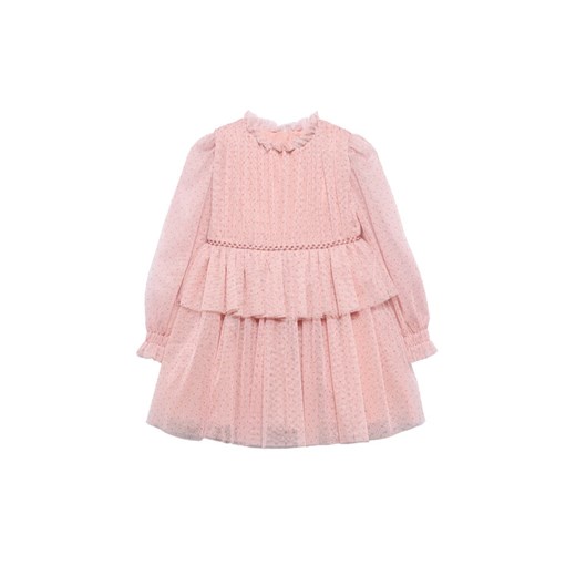 Abel & Lula Sukienka elegancka 5532 Różowy Regular Fit ze sklepu MODIVO w kategorii Sukienki dziewczęce - zdjęcie 185507570