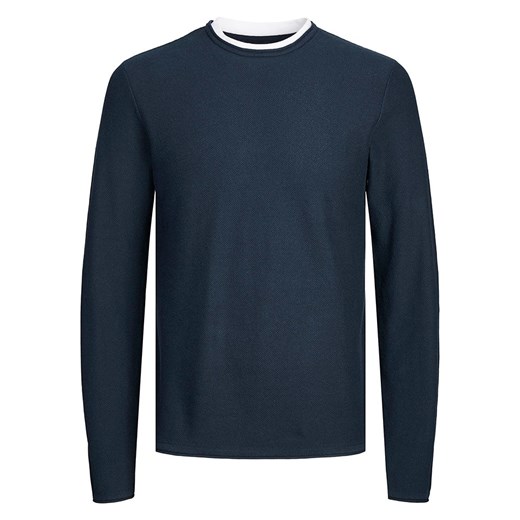 JACK &amp; JONES Junior Sweter &quot;Twinn&quot; w kolorze granatowym ze sklepu Limango Polska w kategorii Swetry chłopięce - zdjęcie 185508480
