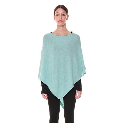 Cashmere95 Ponczo w kolorze miętowym Cashmere95 onesize Limango Polska okazyjna cena