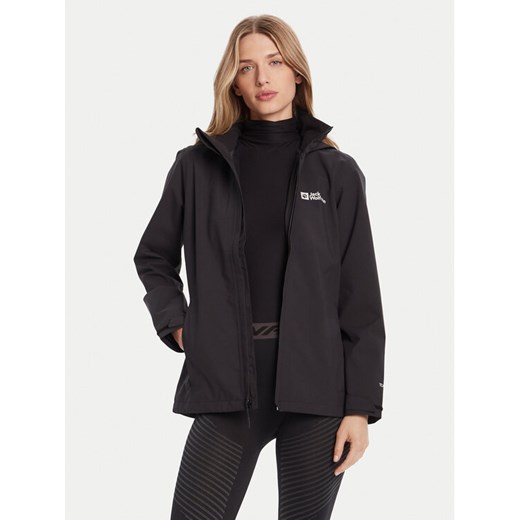 Jack Wolfskin Kurtka outdoor Trailtime 2l A63902 Czarny Regular Fit ze sklepu MODIVO w kategorii Kurtki damskie - zdjęcie 185510414