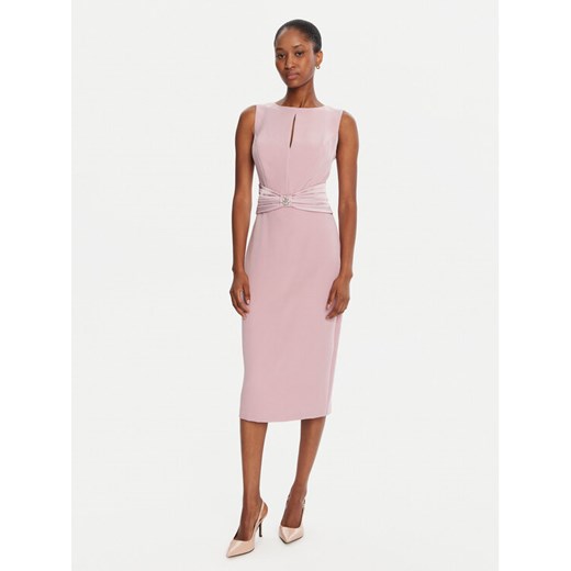 Rinascimento Sukienka koktajlowa CFC0125073003 Różowy Slim Fit ze sklepu MODIVO w kategorii Sukienki - zdjęcie 185510434