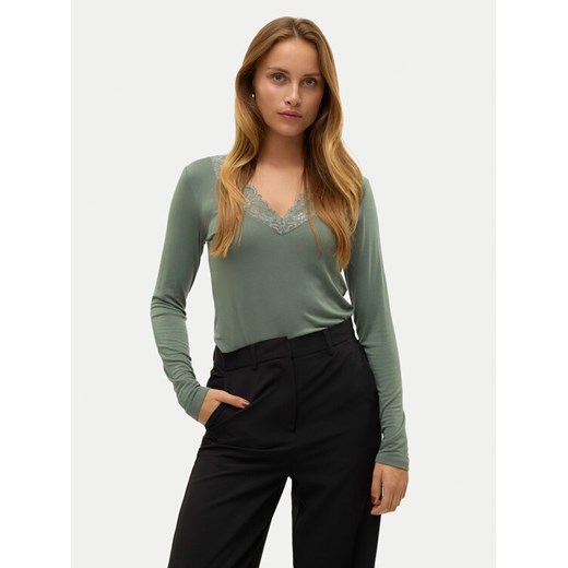 Vero Moda Bluzka Rosa 10298832 Zielony Regular Fit ze sklepu MODIVO w kategorii Bluzki damskie - zdjęcie 185510441