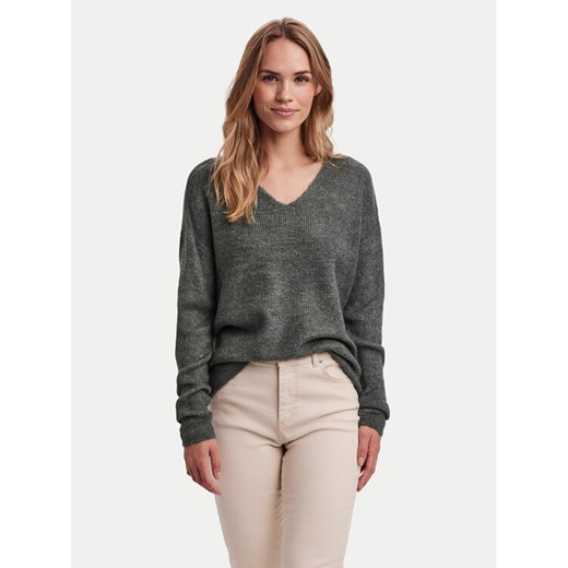 Vero Moda Sweter Crewlefile 10233357 Zielony Loose Fit ze sklepu MODIVO w kategorii Swetry damskie - zdjęcie 185510461