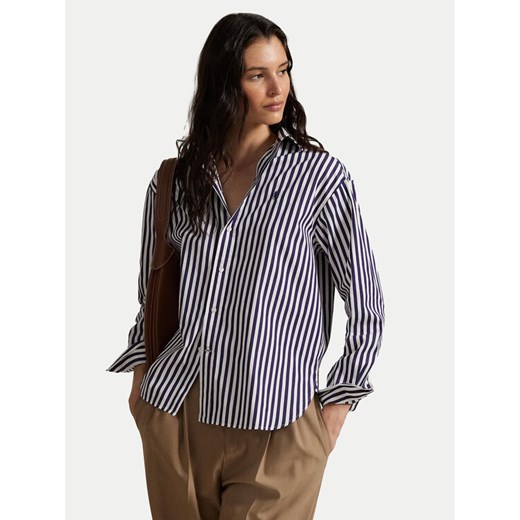 Polo Ralph Lauren Koszula 211910743030 Fioletowy Regular Fit ze sklepu MODIVO w kategorii Koszule damskie - zdjęcie 185510470