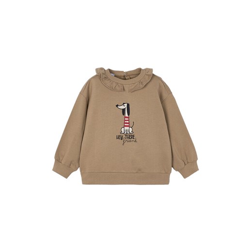 Mayoral Bluza 4430 Brązowy Regular Fit ze sklepu MODIVO w kategorii Bluzy dziewczęce - zdjęcie 185510474