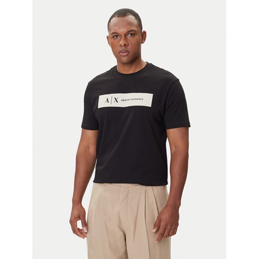 Armani Exchange T-Shirt XM001425 AF10361 UC001 Czarny Regular Fit ze sklepu MODIVO w kategorii T-shirty męskie - zdjęcie 185510481