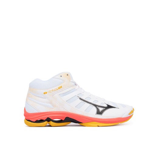 Mizuno Buty halowe Wave Voltage 2 Mid V1GA2465 Pomarańczowy ze sklepu MODIVO w kategorii Buty sportowe męskie - zdjęcie 185510492