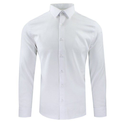Taliowana Koszula Wizytowa, Męska - Victorio - Biała, Elegancka KSDWVCTO820slim ze sklepu JegoSzafa.pl w kategorii Koszule męskie - zdjęcie 185512103