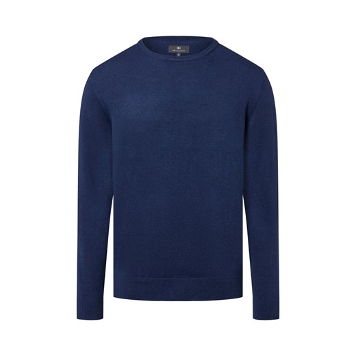 Nils Sundström Męski sweter Mężczyźni Bawełna indygo marmurkowy Nils Sundström L vangraaf