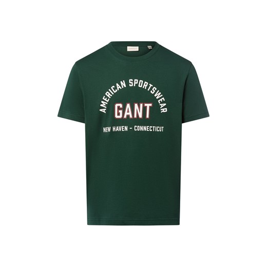 Gant Koszulka męska Mężczyźni Dżersej jodłowy nadruk ze sklepu vangraaf w kategorii T-shirty męskie - zdjęcie 185512460