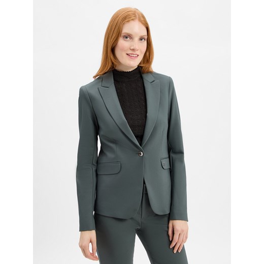 MOS MOSH Marynarka damska - MMBlake Night Kobiety jodłowy jednolity ze sklepu vangraaf w kategorii Marynarki damskie - zdjęcie 185512480