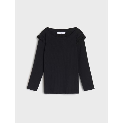 Sinsay - Koszulki z długimi rękawami 2 pack - kremowy Sinsay 80 (9-12 m) Sinsay