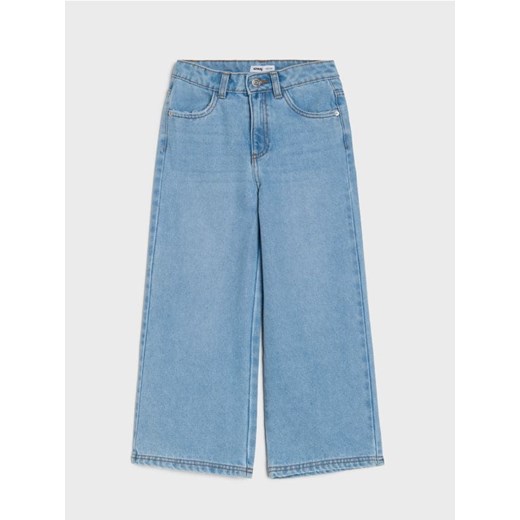 Sinsay - Jeansy wide leg - niebieski ze sklepu Sinsay w kategorii Spodnie dziewczęce - zdjęcie 185513913