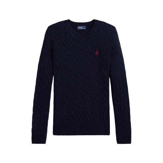 Polo Ralph Lauren Sweter 211971865003 Granatowy Slim Fit ze sklepu MODIVO w kategorii Swetry damskie - zdjęcie 185514183