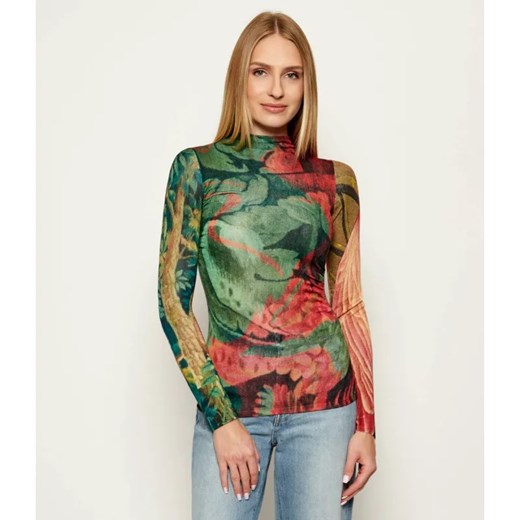 Desigual Półgolf JERS_TAPIZ_LACROI | Desigual x M. Christian Lacroix | Slim Fit ze sklepu Gomez Fashion Store w kategorii Bluzki damskie - zdjęcie 185515111
