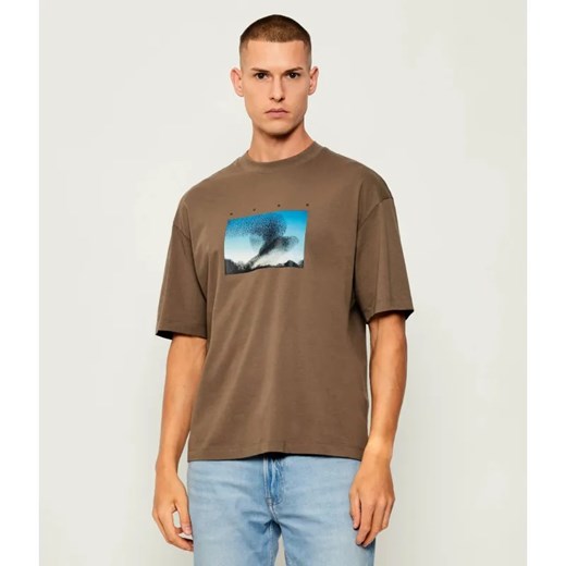HUGO T-shirt Dorizon | Oversize fit ze sklepu Gomez Fashion Store w kategorii T-shirty męskie - zdjęcie 185515130