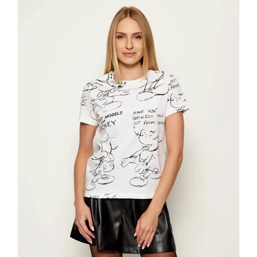 Desigual T-shirt MICKEY SKETCH | Desigual x Disney | Regular Fit ze sklepu Gomez Fashion Store w kategorii Bluzki damskie - zdjęcie 185515164