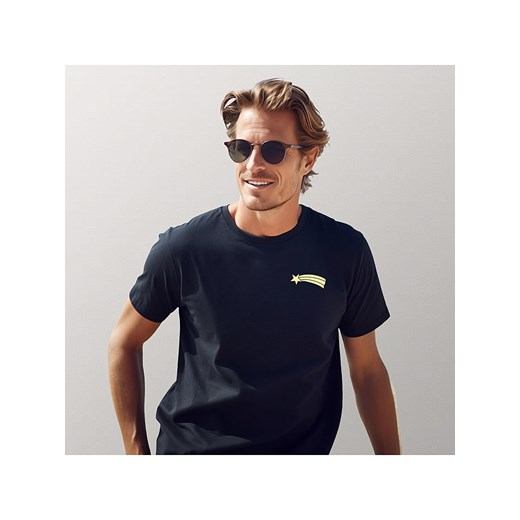 WOOOP Koszulka &quot;Etoile filante&quot; w kolorze granatowym ze sklepu Limango Polska w kategorii T-shirty męskie - zdjęcie 185516001