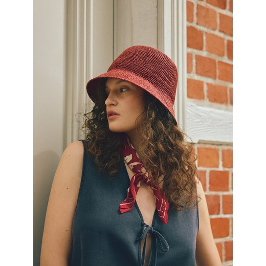 Reserved - Bawełniana apaszka - czerwony ze sklepu Reserved w kategorii Szaliki i chusty damskie - zdjęcie 185516450