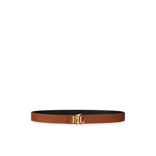 Pasek Damski LAUREN RALPH LAUREN 412974558003 Brązowy ze sklepu eobuwie.pl w kategorii Paski damskie - zdjęcie 185516660