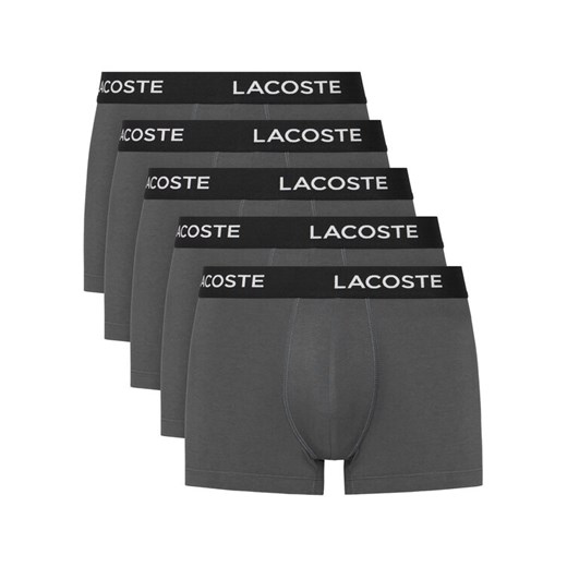Lacoste Komplet 5 par bokserek 5H1292 Szary ze sklepu MODIVO w kategorii Majtki męskie - zdjęcie 185517322