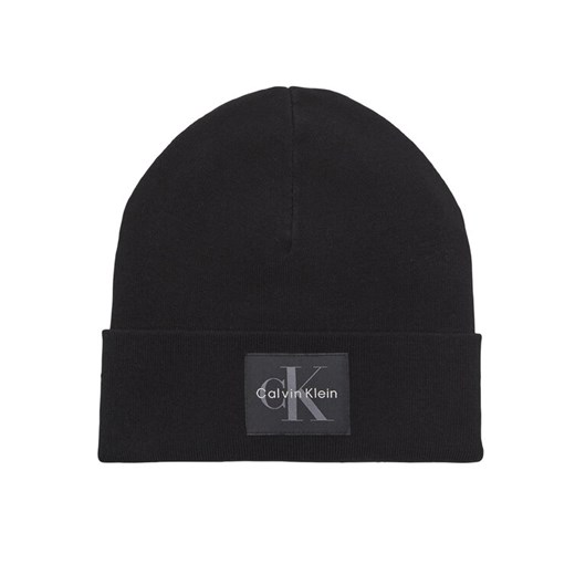 Calvin Klein Czapka Monologo LV04D8088G Czarny ze sklepu MODIVO w kategorii Czapki zimowe męskie - zdjęcie 185517323