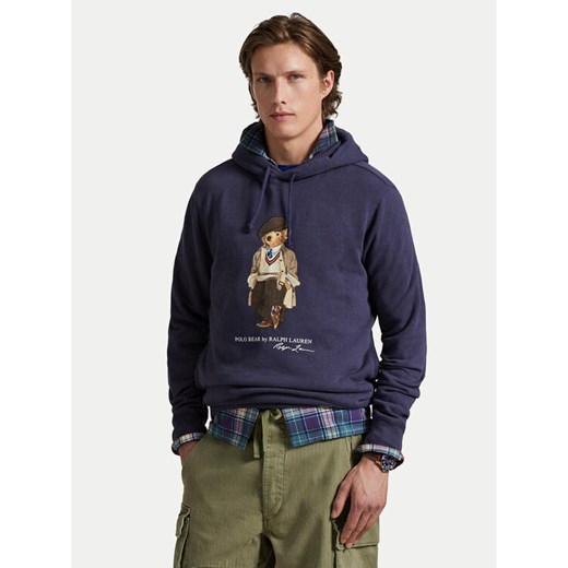 Polo Ralph Lauren Bluza 710980314001 Granatowy Regular Fit ze sklepu MODIVO w kategorii Bluzy męskie - zdjęcie 185517330