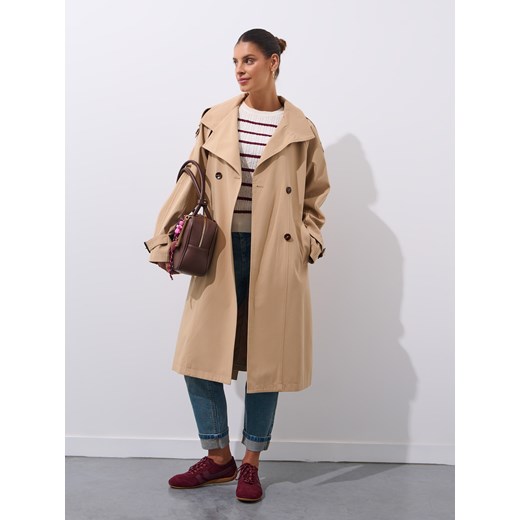 Mohito - Bluzka w paski - beżowy Mohito M Mohito