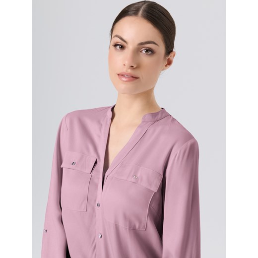 Sinsay - Koszula z długim rękawem - fioletowy Sinsay S Sinsay