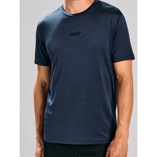 Sinsay - Koszulka regular fit - granatowy Sinsay S Sinsay