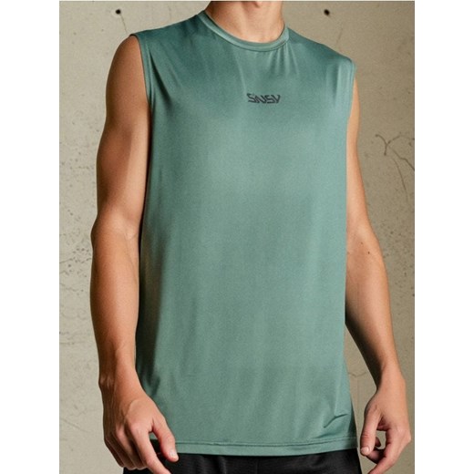 Sinsay - Tank top SNSY PERFORMANCE - zielony ze sklepu Sinsay w kategorii T-shirty męskie - zdjęcie 185518852