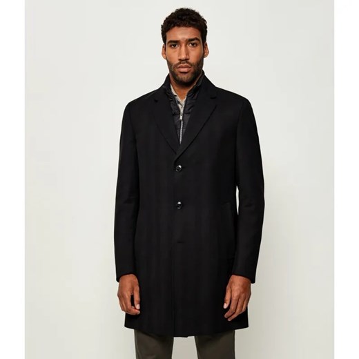 BOSS BLACK Wełniany płaszcz 2w1 H-Hyde-Bib-254 ze sklepu Gomez Fashion Store w kategorii Płaszcze męskie - zdjęcie 185519500
