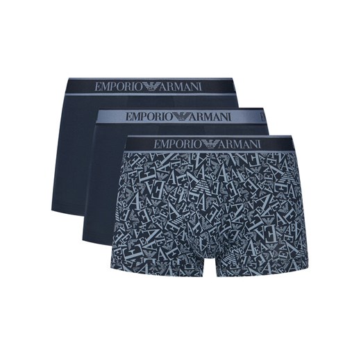 Emporio Armani Underwear Komplet 3 par bokserek EM000370 AF10779 MB089 Granatowy ze sklepu MODIVO w kategorii Majtki męskie - zdjęcie 185519570
