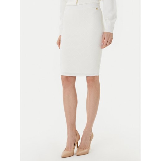 Marciano Guess Spódnica midi 5YGD29 5036Z Biały Slim Fit ze sklepu MODIVO w kategorii Spódnice - zdjęcie 185519660