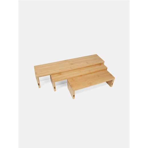 Sinsay - Bambusowe półki 3 pack - beżowy ze sklepu Sinsay w kategorii Dom - zdjęcie 185520723