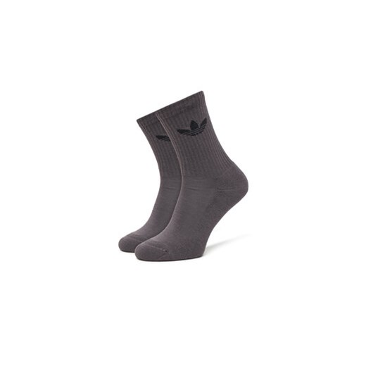 Zestaw 6 par wysokich skarpet unisex adidas Trefoil Cushion JY2680 Kolorowy 34_36 eobuwie.pl