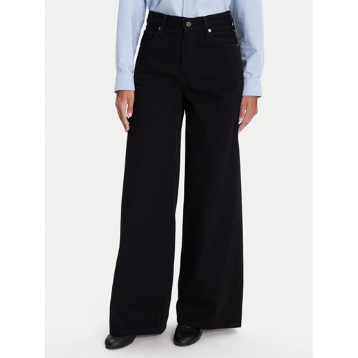 Tommy Hilfiger Jeansy 70's WW0WW48254 Czarny Wide Leg ze sklepu MODIVO w kategorii Jeansy damskie - zdjęcie 185521604