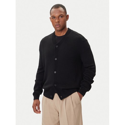 Armani Exchange Kardigan XM001914 AF14008 UC001 Czarny Regular Fit ze sklepu MODIVO w kategorii Swetry męskie - zdjęcie 185521622