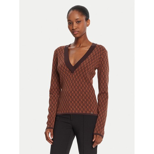 Gaudi Sweter 521FD53025 Brązowy Regular Fit ze sklepu MODIVO w kategorii Swetry damskie - zdjęcie 185521672