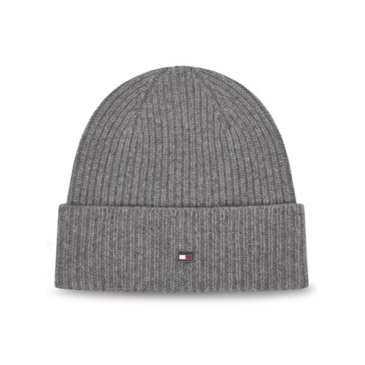 Czapka Tommy Hilfiger Flag AM0AM13586 Szary ze sklepu eobuwie.pl w kategorii Czapki zimowe męskie - zdjęcie 185525380